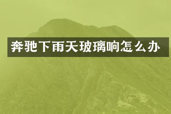 奔驰下雨天玻璃响怎么办