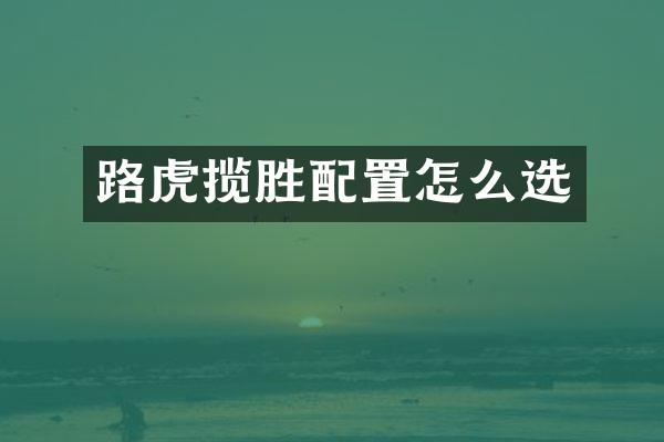 路虎揽胜配置怎么选