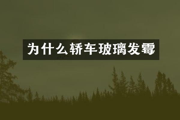 为什么轿车玻璃发霉