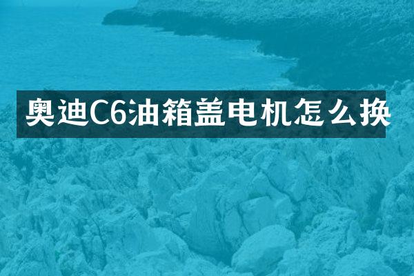 奥迪C6油箱盖电机怎么换