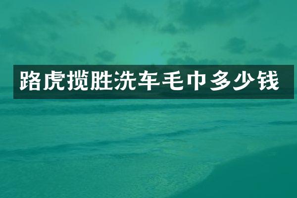 路虎揽胜洗车毛巾多少钱