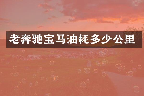 老奔驰宝马油耗多少公里