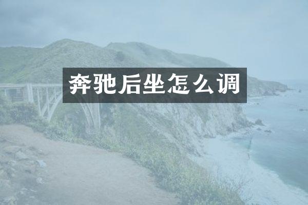 奔驰后坐怎么调