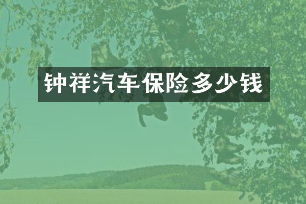 钟祥汽车保险多少钱