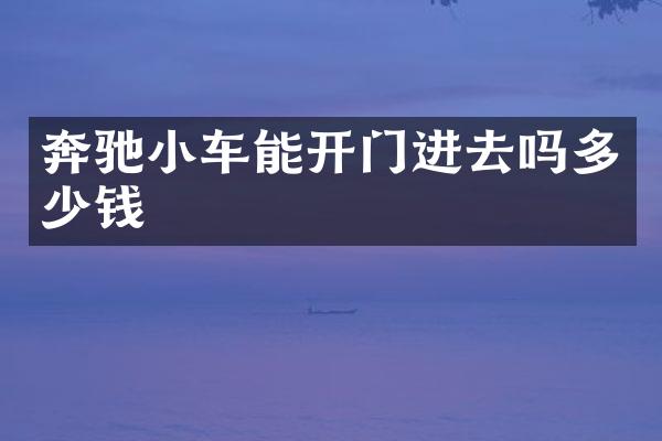 奔驰小车能开门进去吗多少钱