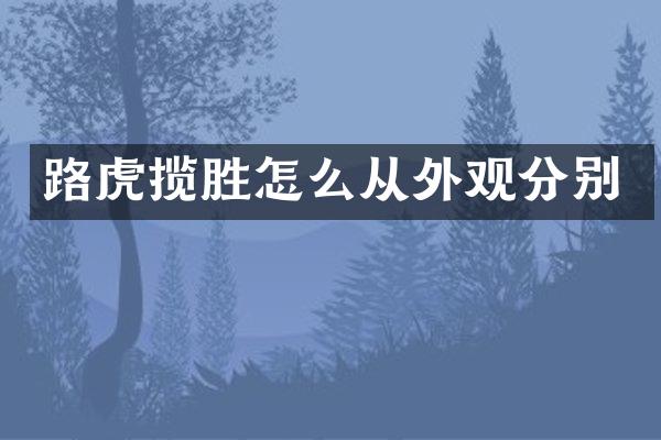 路虎揽胜怎么从外观分别