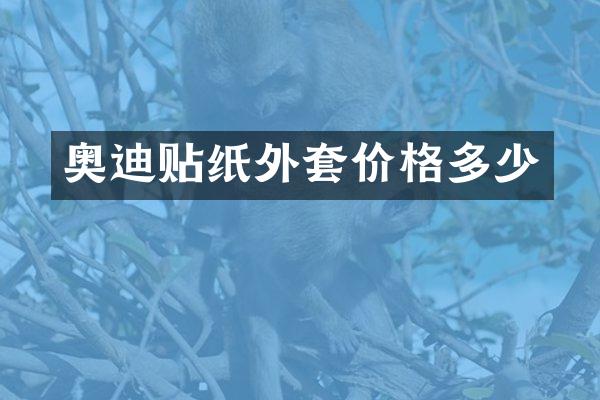 奥迪贴纸外套价格多少