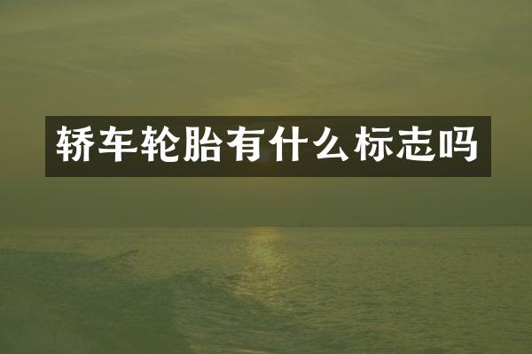 轿车轮胎有什么标志吗