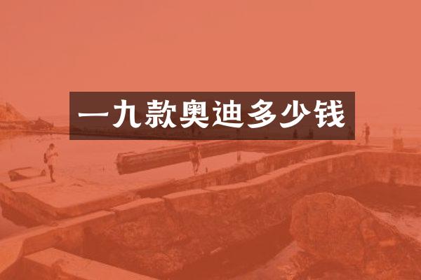 一九款奥迪多少钱