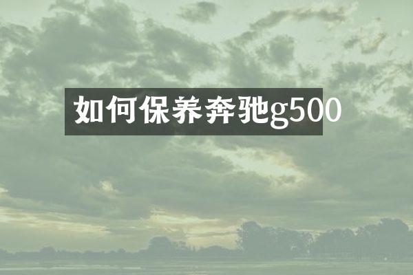 如何保养奔驰g500