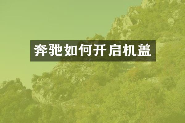 奔驰如何开启机盖