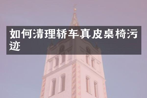 如何清理轿车真皮桌椅污迹