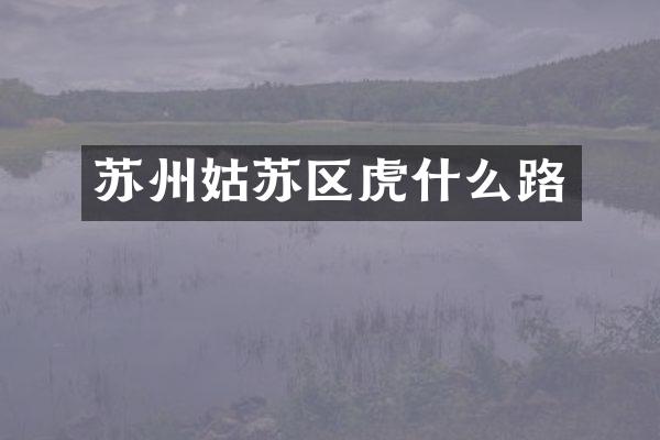 苏州姑苏区虎什么路