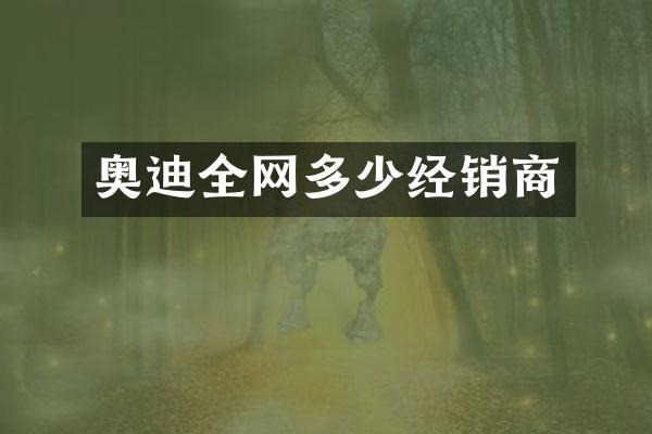 奥迪全网多少经销商