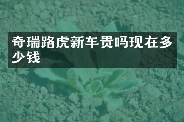 奇瑞路虎新车贵吗现在多少钱