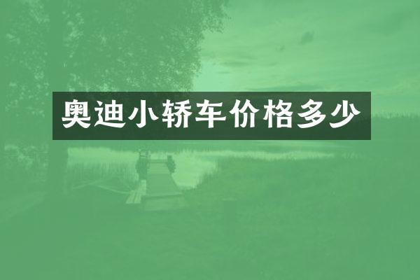 奥迪小轿车价格多少