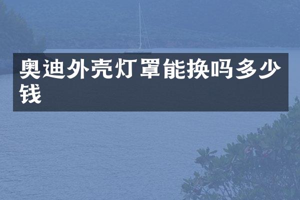 奥迪外壳灯罩能换吗多少钱