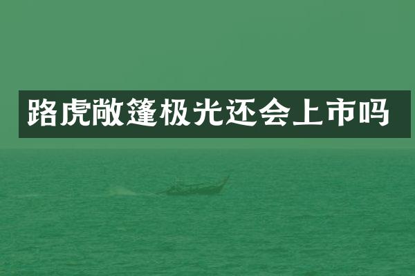 路虎敞篷极光还会上市吗