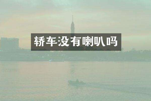轿车没有喇叭吗