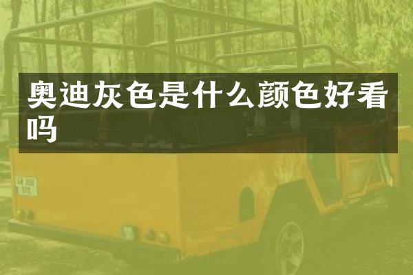 奥迪灰色是什么颜色好看吗