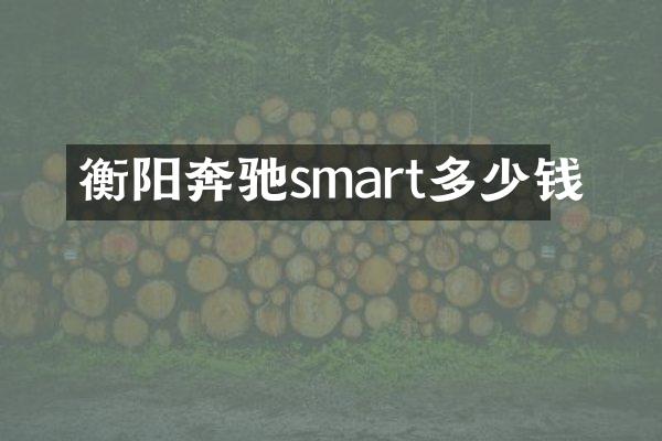 衡阳奔驰smart多少钱