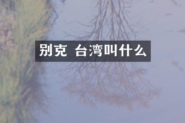 别克 台湾叫什么