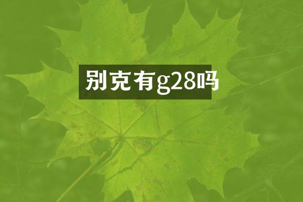 别克有g28吗
