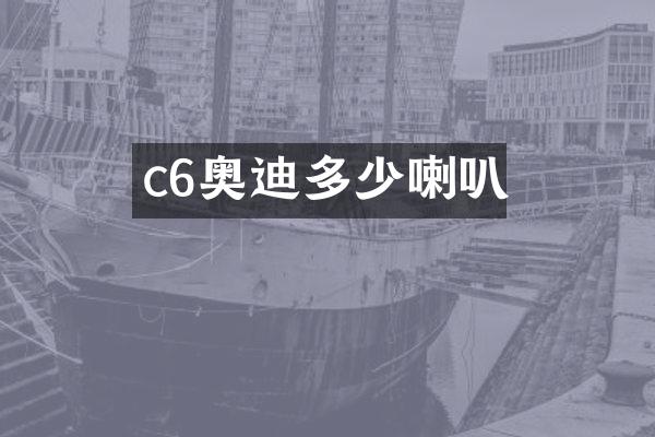 c6奥迪多少喇叭