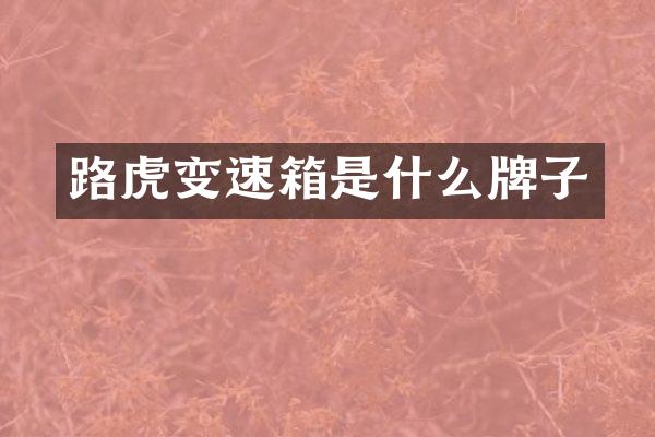 路虎变速箱是什么牌子