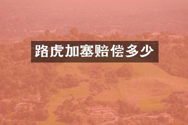 路虎加塞赔偿多少