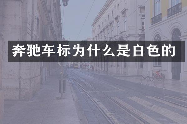 奔驰车标为什么是白色的
