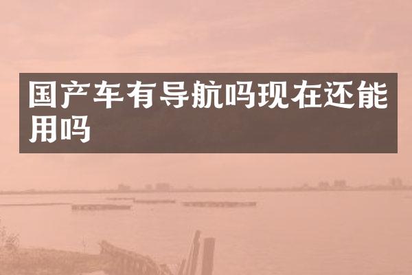 国产车有导航吗现在还能用吗