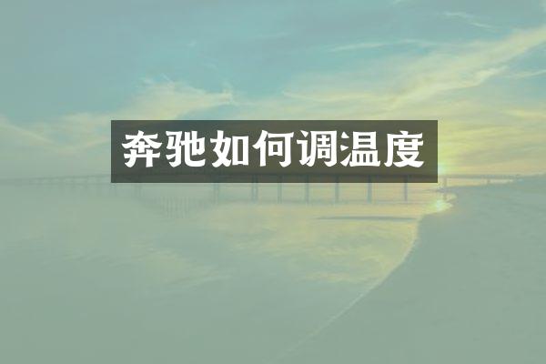 奔驰如何调温度