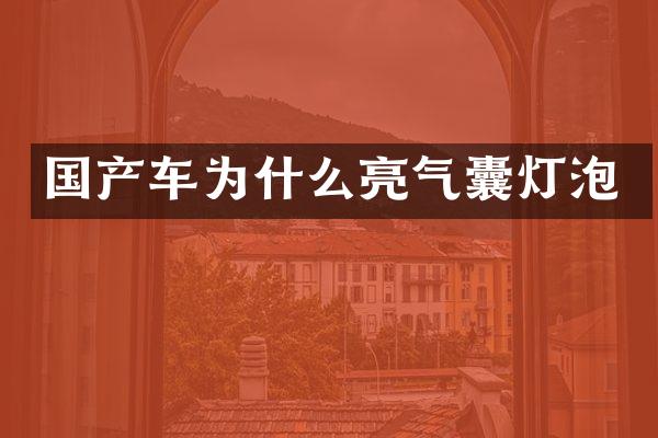 国产车为什么亮气囊灯泡