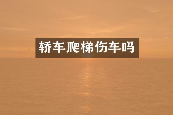 轿车爬梯伤车吗