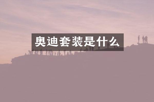 奥迪套装是什么