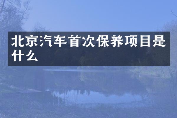 北京汽车首次保养项目是什么
