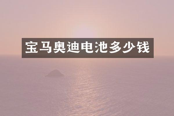 宝马奥迪电池多少钱