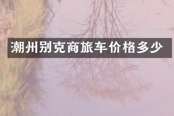 潮州别克商旅车价格多少
