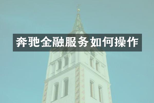 奔驰金融服务如作