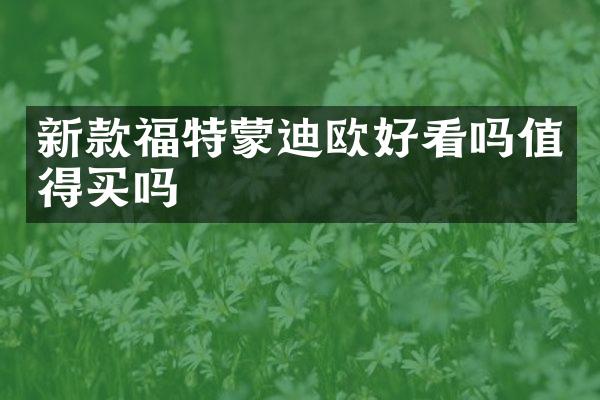新款福特蒙迪欧好看吗值得买吗