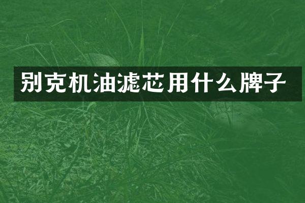 别克机油滤芯用什么牌子