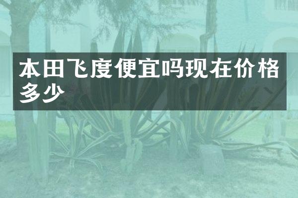 本田飞度便宜吗现在价格多少