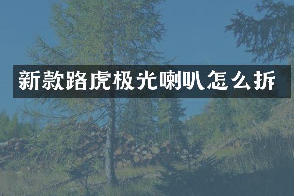 新款路虎极光喇叭怎么拆