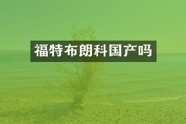 福特布朗科国产吗