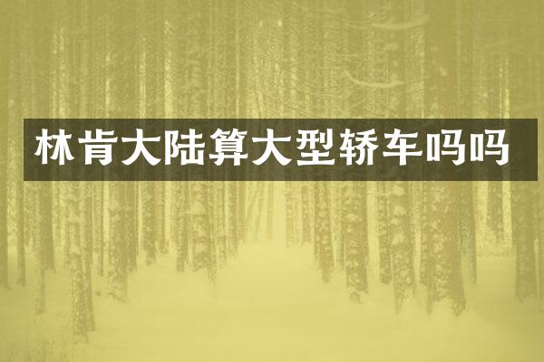 林肯大陆算大型轿车吗吗