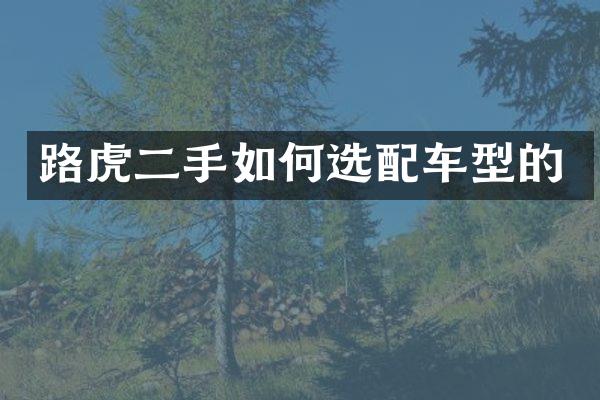 路虎二手如何选配车型的