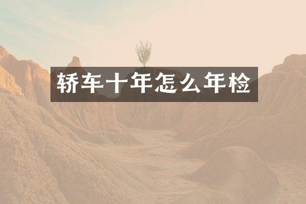 轿车十年怎么年检