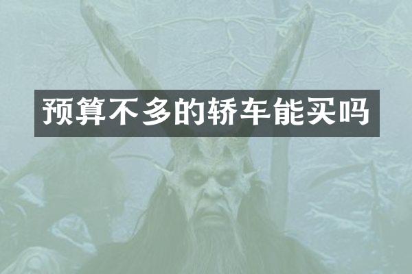 预算不多的轿车能买吗