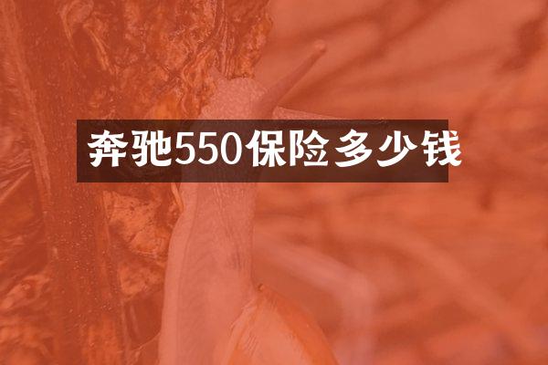 奔驰550保险多少钱